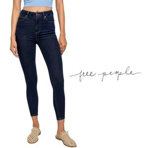 Free People NWT Montana Skinny Jeans In Dark Rinse - Size 27